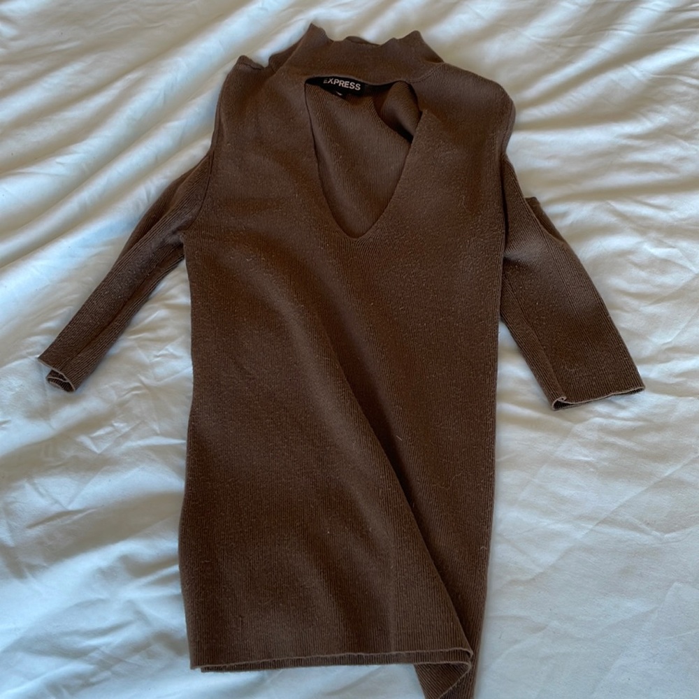 Express olive green top